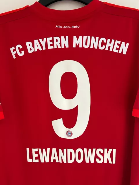 Bayern Munich | Home Football Shirt | 2019-20 | Robert Lewandowski 9 | XXL 3