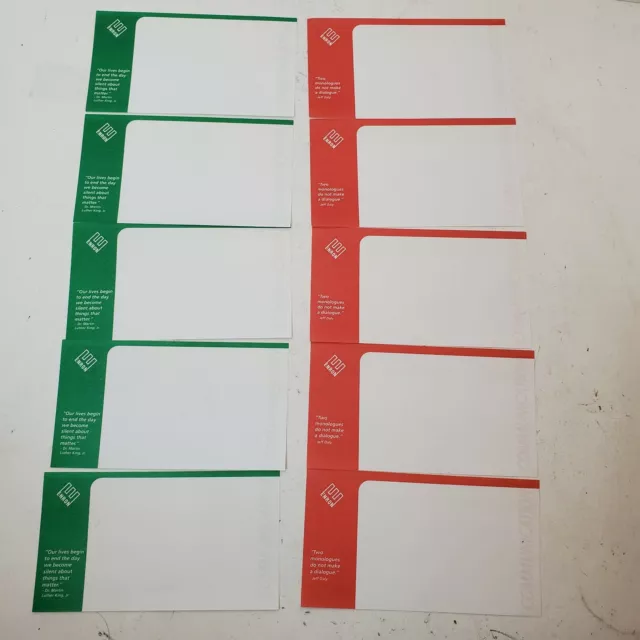 Enron Corp Vision & Values Communication Note Quote Paper Lot of 10 Pages