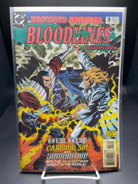 Mint 1993 Dc Batman Legends Of The Dark Knight #3 Annual Bloodlines Deathstorm
