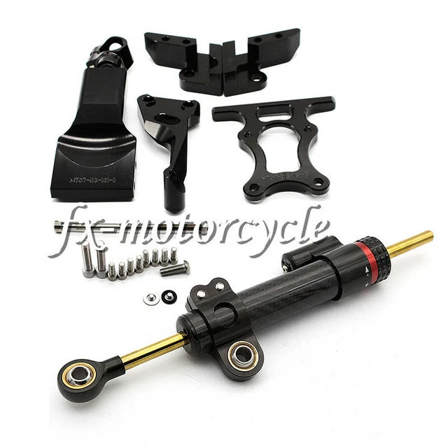 For MT07 FZ07 2014-2019 Steering Damper Stabilizer Bracket Mount Hardware Kit