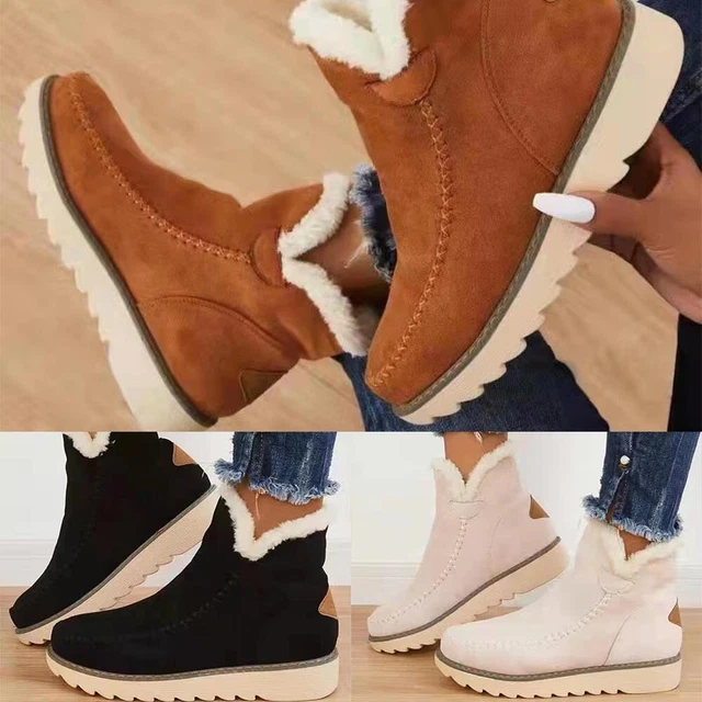 Bottes femmes pantoufles chaussettes de neige adultes chevilles bottes épaisses