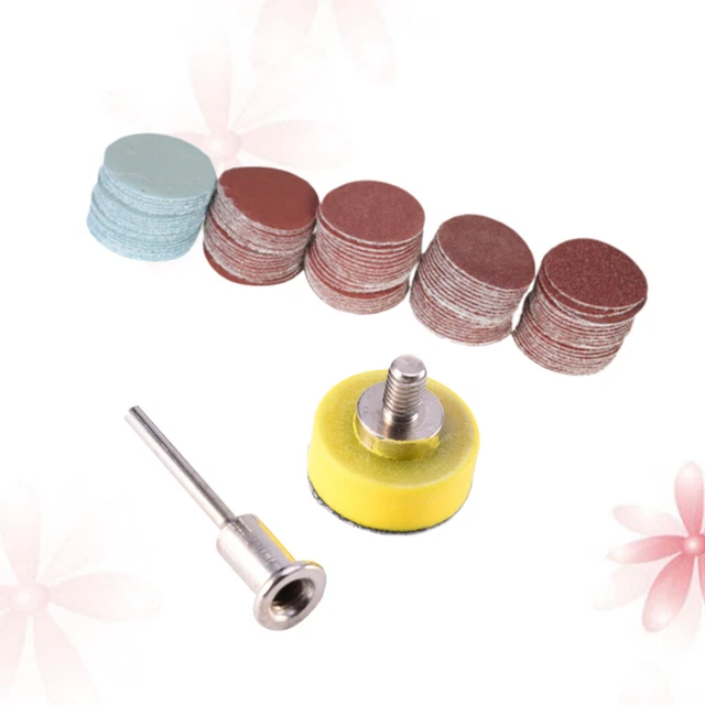100 Pcs Sanding Discs Pad with Backer Plate drill grinder Plate Sanding