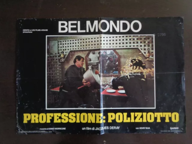 fotobusta PROFESSIONE POLIZIOTTO (1983) J.BELMONDO M.BARRIERE  tipo LOCANDINA