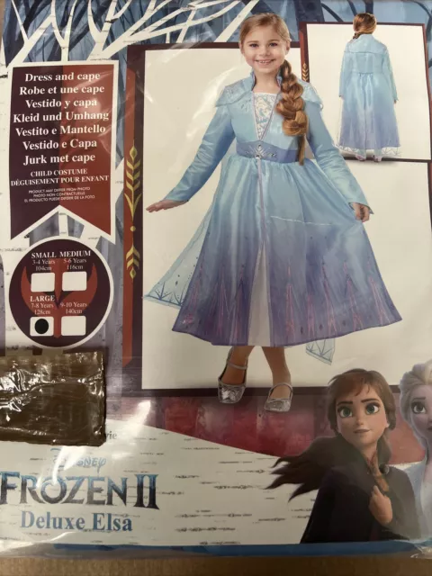 Rubie's Disney Frozen Elsa Deluxe Fancy Dress Child Costume Large 7-8 Years