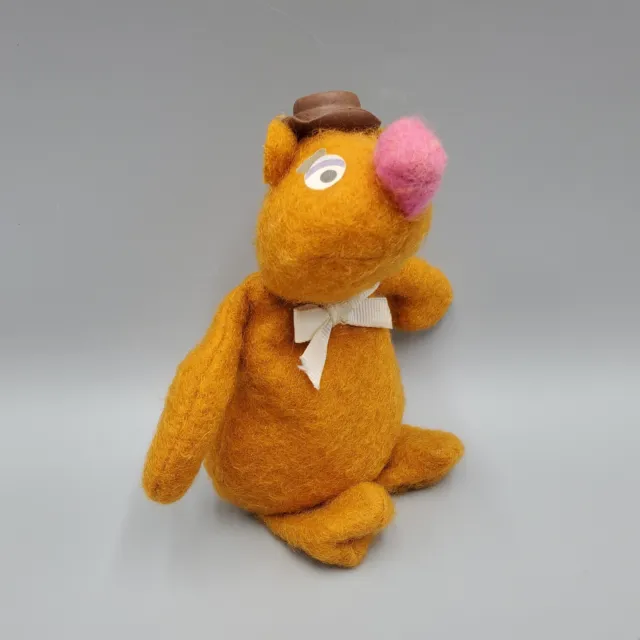 Muppets Fozzie Beanbag Plush Vintage 865 Fisher Price 7 inch Bear