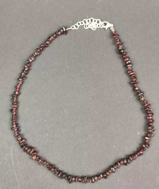 Granat Schmuckperle echte Granatperlen ca. 40cm Lange Halskette natürlich