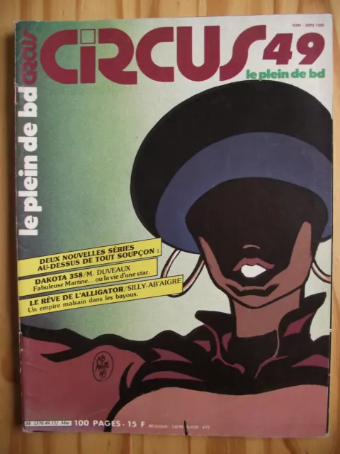 CIRCUS n° 49 / mai  1982 Editions Glénat. La marque de MORGANE. Le 8ème cercle