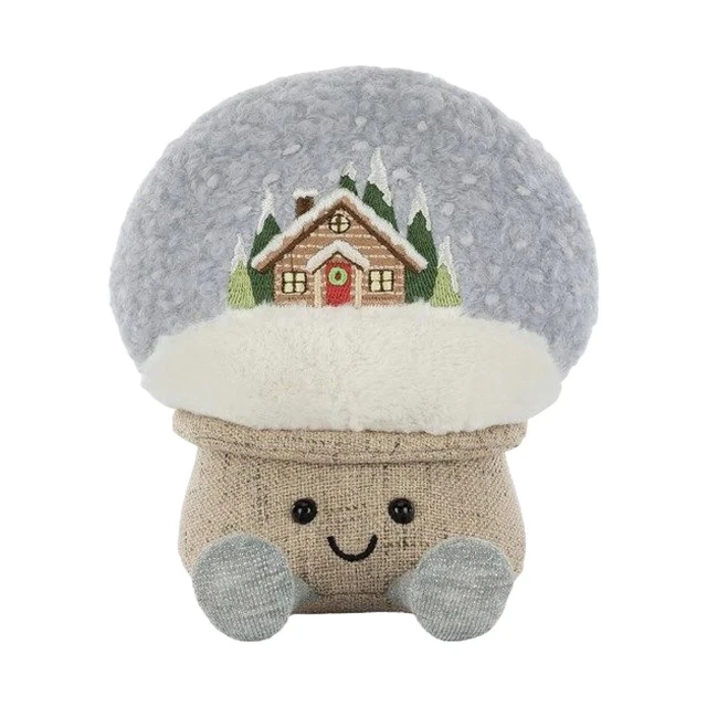JELLYCAT AMUSEABLES SNOW Globe Christmas plush doll- New With Tag+ Dust ...