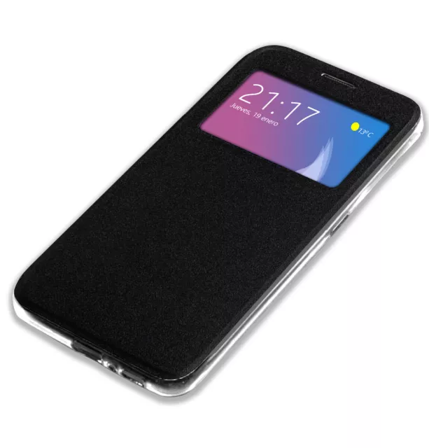 Coque Livre Support Avec Fenêtre pour TCL 403 Couleur Noire 3