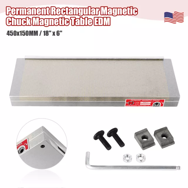 Permanent Magnetic Chuck Kit For Grinding Machine 6x18 inch Dense Table Sucker