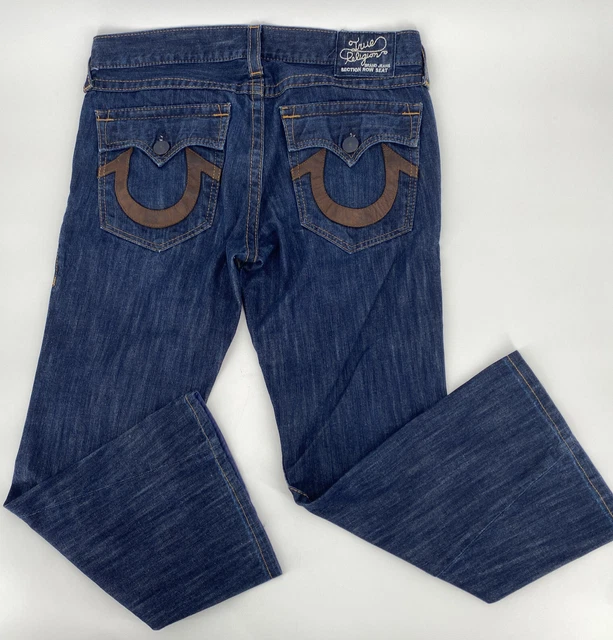 True Religion Men's Size 36 Jeans Dark Wash Section Row Seat Made in USA True Religion Men's Size 36 Jeans Dark Wash Section Row Seat Made in USA