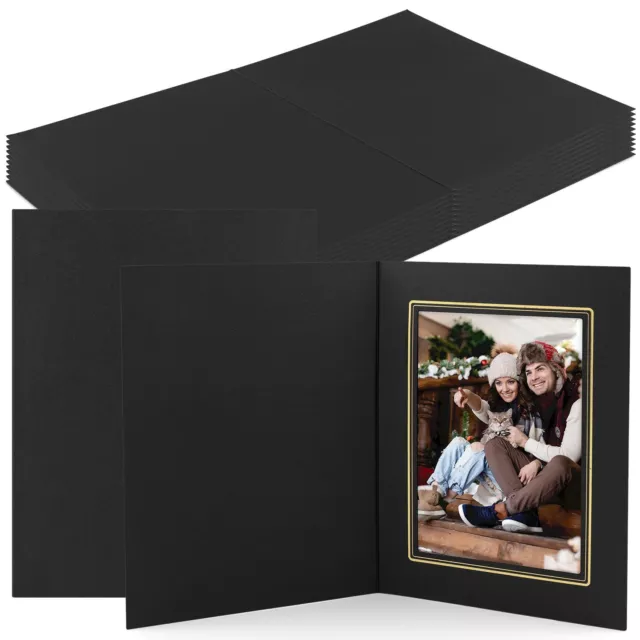 , Pack of 10, 5x7 Photo Folders, Cardboard Picture Frame, Paper Photo Frame C...