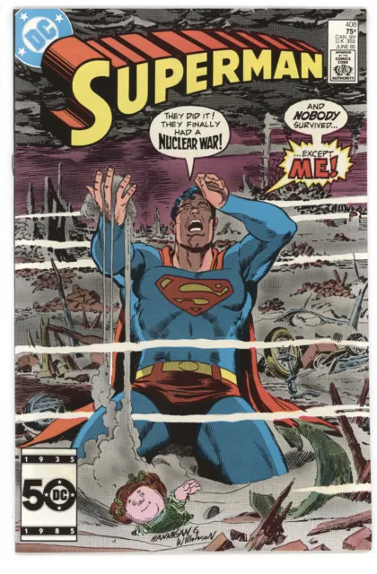 Superman 408 DC 1985 NM Ed Hannigan Curt Swan Nuclear War Fallout Atomic