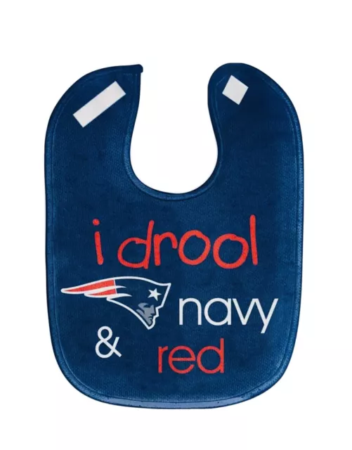 Née England Patriots “I drool NFL Baby Feeding Bib Infant Toddler Newborn Shower