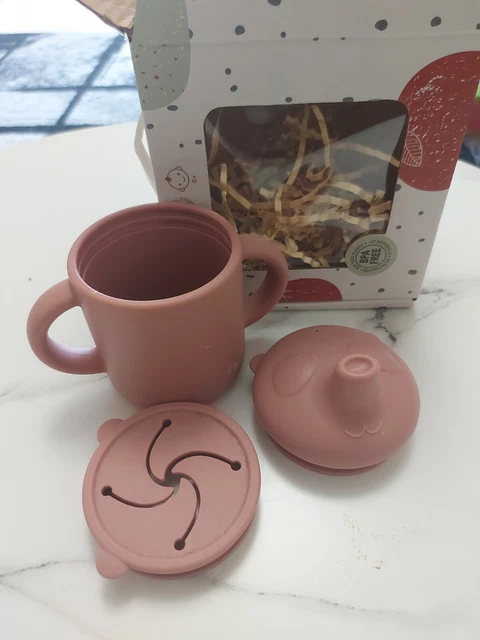 Taza para sorber de silicona para bebé