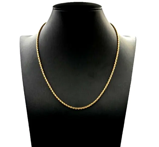 Collar Jersey Snake de Oro Macizo 18K Vintage Años ‘50 Collier Mujer Italia