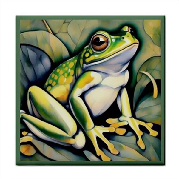 Frog Amphibian Ceramic Tile Craft Border Decorative Art Backsplash