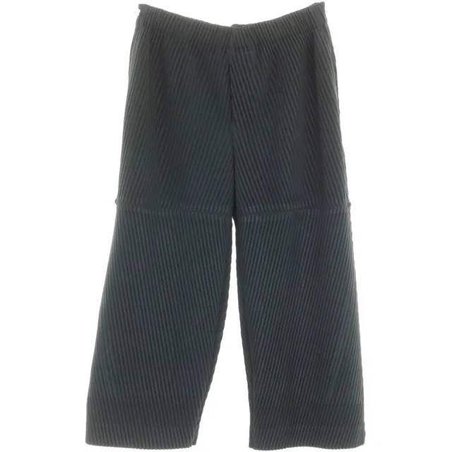 HOMME PLISSE ISSEY Miyake Polyester Pleated Pants dark green Size ...