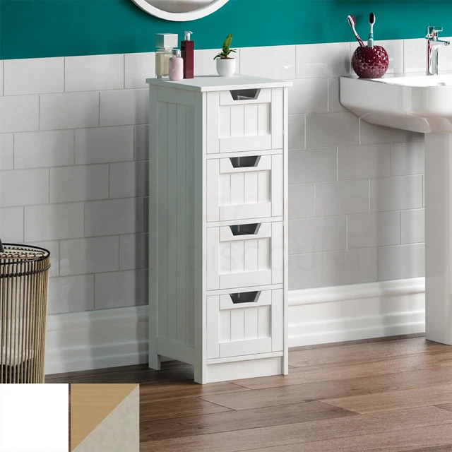 BATHROOM 4 DRAWER Bedroom Nursery Storage Dresser Cupboard