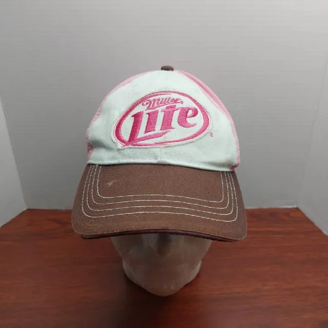 Miller Lite Pink Strap Back Dad Hat Cap