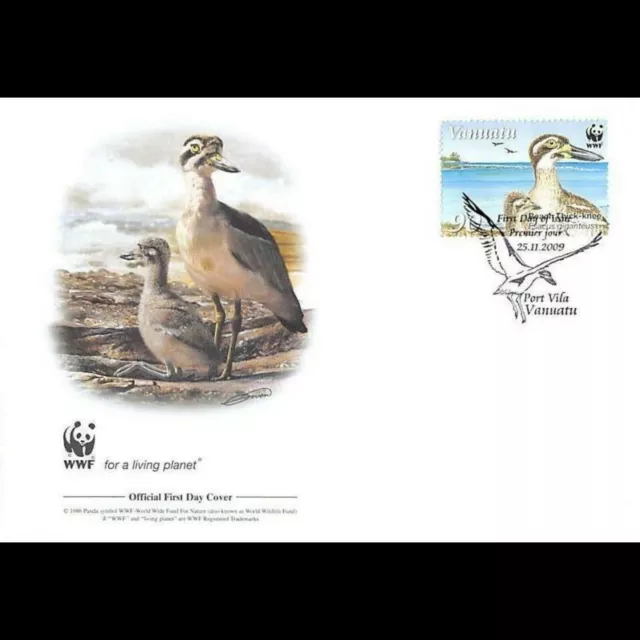 FDC WWF - Vanuatu (1402) - L'oedicnème des récifs