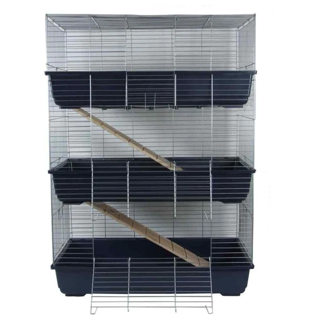 1403048 @Pet Gabbietta per Conigli a 3 Piani Blu 80x44x120 cm 25034