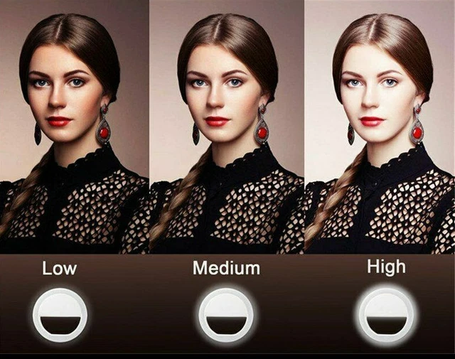 SELFIE LED photographie Anneau de Lumière pour iPhone et tous