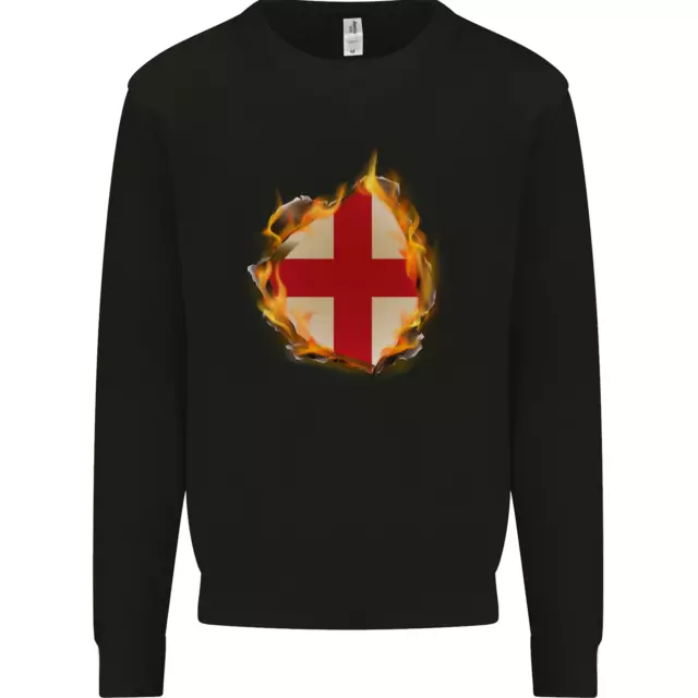 Il st Georges Croce Inglese Bandiera Inghilterra Bambini Felpa Maglione