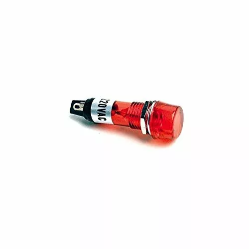 220V - 240V AC Indicator Light RED 240Vac Panel Mount Globe 10MM