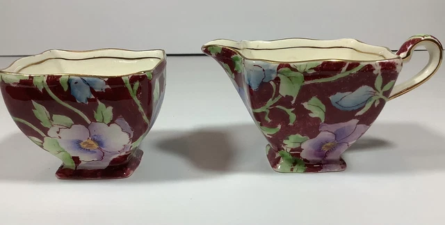 Royal Winton Chintz Ascot Open Sugar & Creamer June Festival Grimwades EXCELLENT