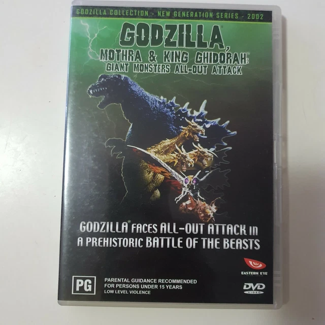 GODZILLA, MOTHRA & King Ghidorah Giant Monsters All-Out Attack Dvd ...