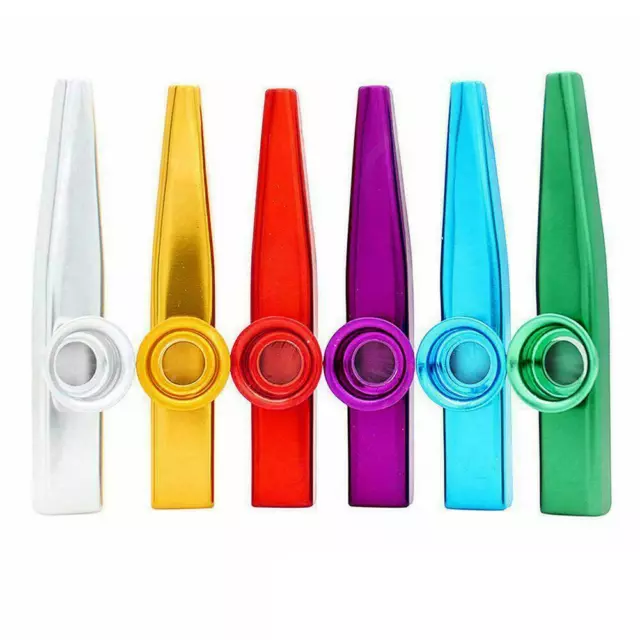 Metal Harmonica Kazoo Mouth Flute Musical Instrument Party Gift Kid R7O7
