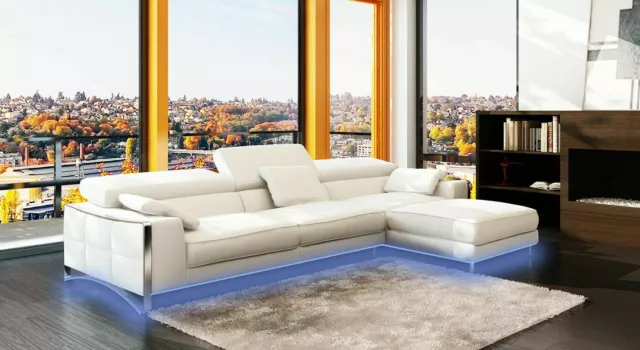 Design Ecken XXL Big Polster Eck Sofa Couch Leder Sofas Garnitur Wohnlandschaft
