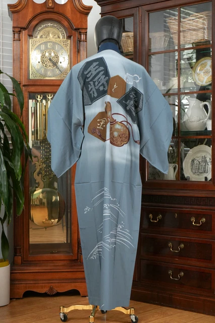 Dear Vanilla Japanese Juban Undergown Men's Kimono Authentic Vintage Japan Made 8