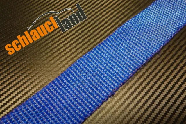 15m Fiberglas Hitzeschutzband 50mm blau 800°C *** Heat Wrap Turbo Fächerkrümmer 2