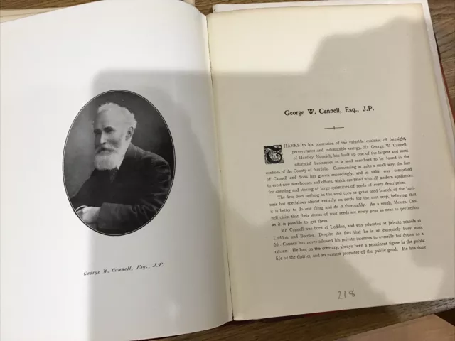 NORFOLK Leaders - c1907 antiker Druck - George W CANNELL - Hardley Norwich