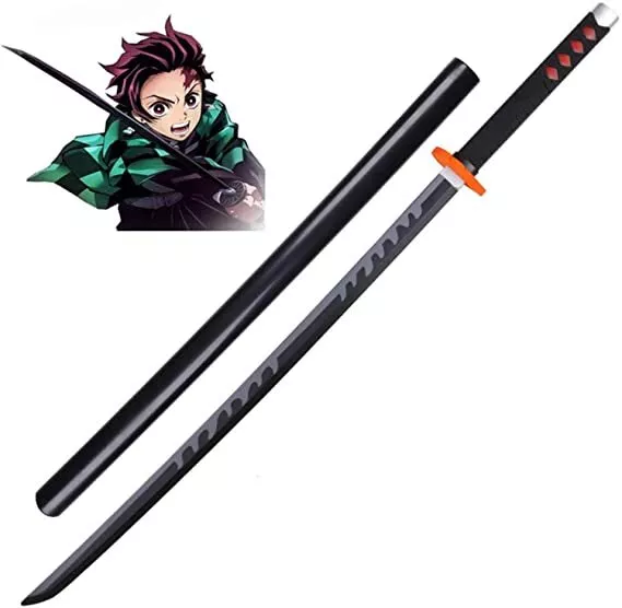 Katana In Bamboo Di Tanjiro Kamado Demon Slayer Giocattolo