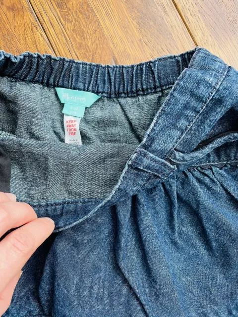 Bellissima gonna in denim scuro gap ragazza 8-10 anni tutù 2