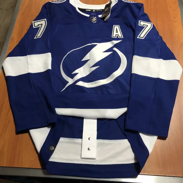 Nikita Kucherov Autographed Adidas Authentic Jersey Tampa Bay Lightning  Mens L
