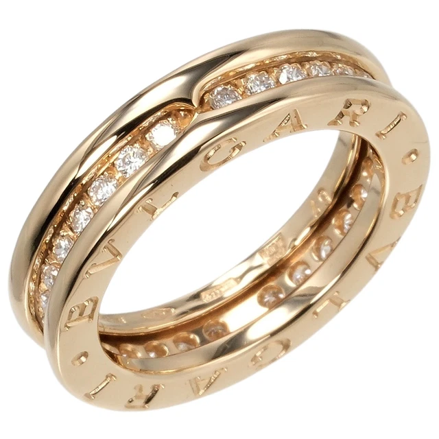 BVLGARI B.ZERO1 1 band Be Zero One XS 1 Band Ring K18 yellow gold/Full dia...