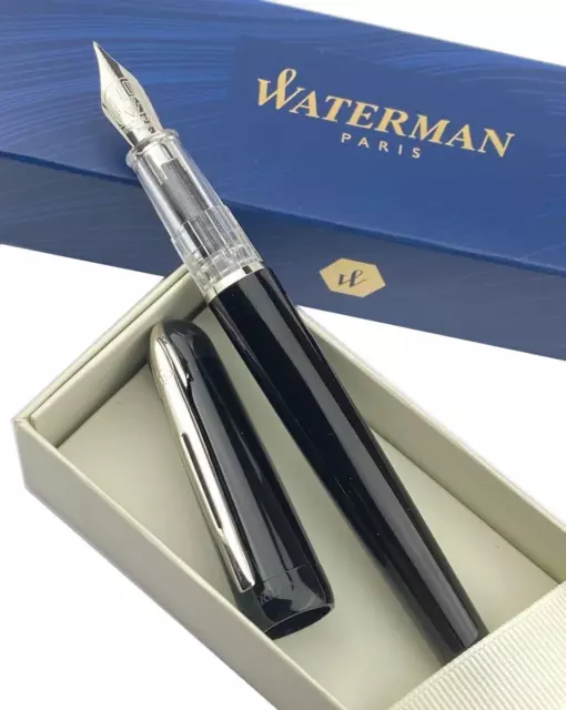 Waterman Kultur Phileas Fountain Pen - Fine Nib - Black Barrel - Gift Box