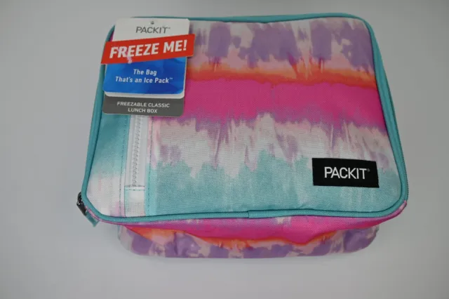 Packit Freezable Classic Lunch Bag 10x4.5x8"  Tie-Dye Sorbet