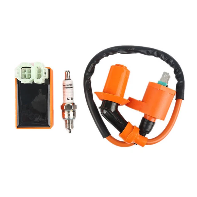 Set Racing Ignition Coil Spark Plug CDI For Gy6 Scooter ATV 50cc 125cc 150cc Hot