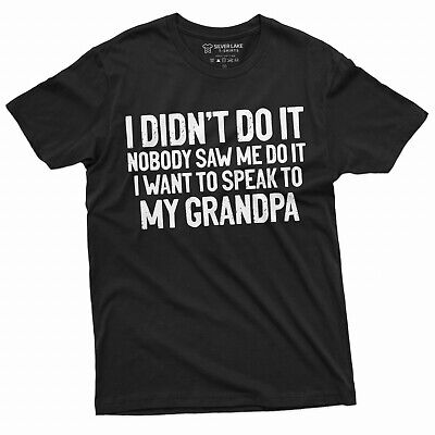 Grandson Granddaughter Tee Shirt Womens Mens Grandpa Grandfather Papa Tee Shirt