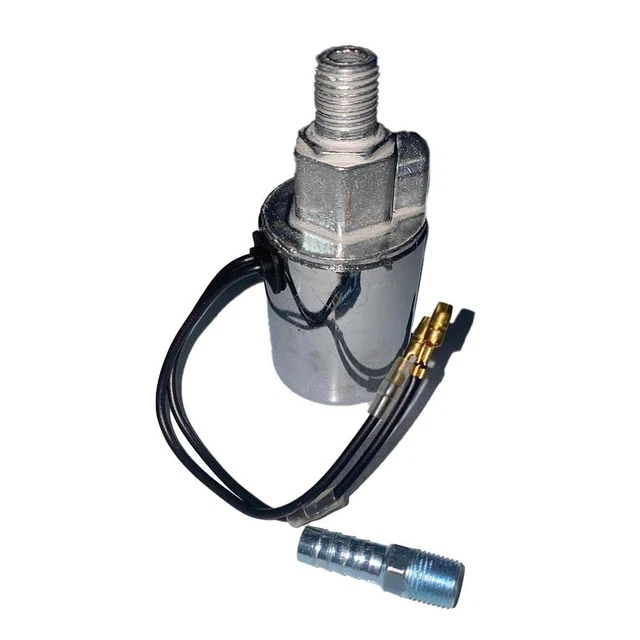 12V 1/4 NPT Male 1/8 NPT Female Metal Air Horn Electric Solenoid Valve Parts