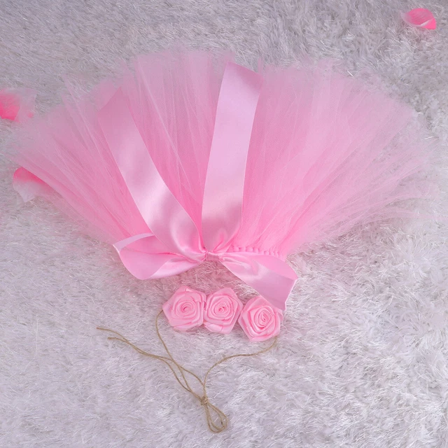 Gonna neonata Gonna neonato Tutu Fascia per neonato Fotografia Puntello (rosa)