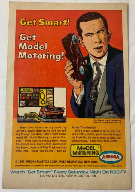 1967 Aurora Modello Motoristico Scomparto Auto Ad ~ Ottenere Smart Don Adams