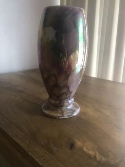 Old Court ware Pink Lustre Vase Vintage