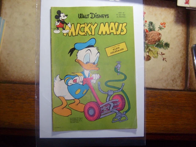 Micky Maus Heft 1962   Nr. 20  Z 1-2/2  mit Sammelbild und Marke
