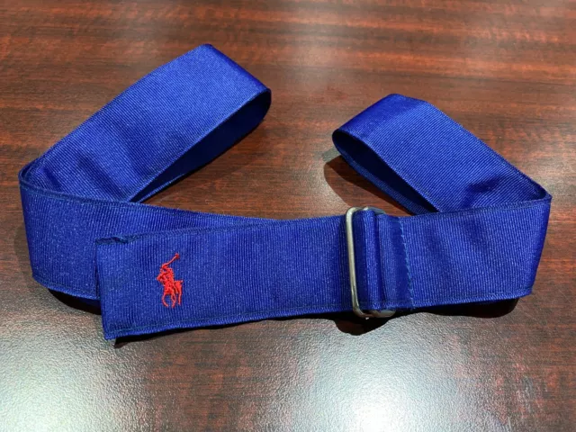 Ralph Lauren Polo royal blue grosgrain ribbon belt - Large